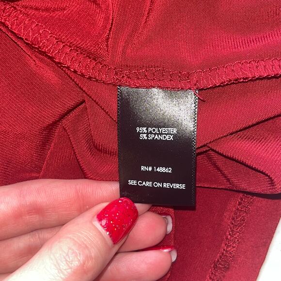 Torrid Short Sleeve / Tank Combo Red Blouse Size 1 - Picture 4 of 11